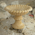 Simply style Customized outdoor garden large marble vase stone planter flower pot
